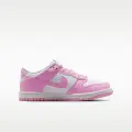 Кроссовки детские Nike JR DUNK LOW бело-розовые IU7766-125