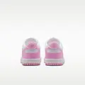 Кроссовки детские Nike JR DUNK LOW бело-розовые IU7766-125