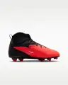 Бутсы детские Nike JR PHANTOM 6 HIGH CLUB FG/MG красно-черные HQ2022-600