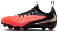 Бутсы детские Nike JR PHANTOM 6 LOW ACADEMY FG/MG красно-черные HM9203-600