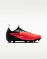 Бутсы детские Nike JR PHANTOM 6 LOW ACADEMY FG/MG красно-черные HM9203-600