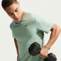 Футболка спортивная Nike DRI-FIT светло-зелено-черная AR6029-008