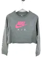 Реглан подростковый Nike AIR серо-розовый DM8982-091