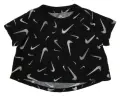 Футболка спортивная подростковая Nike черно-белая DO4639-010