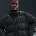 Куртка женская Nike SPORTSWEAR THERMA-FIT PUFFER черно-серая HV5101-010