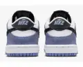 Кроссовки детские Nike DUNK LOW ESS+ бело-черно-фиолетовые IQ2750-103