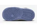 Кроссовки детские Nike DUNK LOW ESS+ бело-черно-фиолетовые IQ2750-103