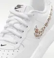 Кроссовки детские Nike FORCE 1 LOW бело-черно-золотые IR0271-100