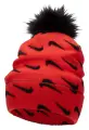 Шапка дитяча Nike PEAK POM POM BEANIE червоно-чорна FJ6306-633