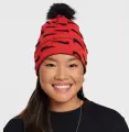 Шапка дитяча Nike PEAK POM POM BEANIE червоно-чорна FJ6306-633