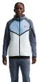 Толстовка Nike TECH FLEECE WINDRUNNER бело-голубая IH4302-100