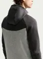 Толстовка Nike TECH FLEECE WINDRUNNER темно-серо-черно-белая IH4302-063