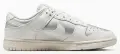 Кроссовки женские Nike DUNK LOW NEXT NATURE бело-серебряные IB7311-001
