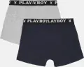 Трусы (боксерки) Playboy ANNYA темно-синие, серые (2 штуки) ANNYA-26