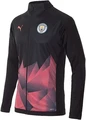 Олимпийка (мастерка) Puma MCFC Stadium International Jacket черно-розовая 75625030