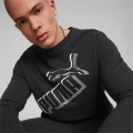 Світшот Puma ESS+ BIG LOGO CREW чорний 84986301