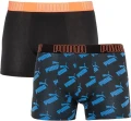 Труси (боксерки) Puma BIG LOGO AOP BOXER 2P чорно-сині, чорні (2 пари) 501012001-030