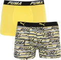 Труси (боксерки) Puma LOGO AOP BOXER 2P жовто-біло-чорні, жовті (2 пари) 501003001-020