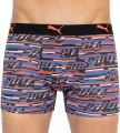 Трусы (боксерки) Puma LOGO AOP BOXER 2P черно-оранжево-синие, черные (2 пары) 501003001-030