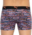 Трусы (боксерки) Puma LOGO AOP BOXER 2P черно-оранжево-синие, черные (2 пары) 501003001-030