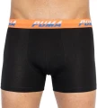 Трусы (боксерки) Puma LOGO AOP BOXER 2P черно-оранжево-синие, черные (2 пары) 501003001-030