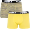Труси (боксерки) Puma SPACEDYE STRIPE BOXER 2P жовті, сіро-жовті (2 пари) 501002001-020