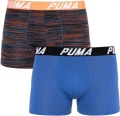Труси (боксерки) Puma SPACEDYE STRIPE BOXER 2P сині, оранжево-синьо-чорні (2 пари) 501002001-030