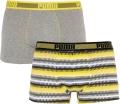Труси (боксерки) Puma WORLDHOOD STRIPE TRUNK 2P жовто-біло-чорні, сірі (2 пари) 501004001-020
