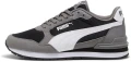 Кроссовки детские Puma ST RUNNER V4 MESH JR серо-черно-белые 399876-04