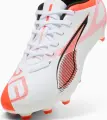 Бутсы детские Puma ULTRA 5 PLAY FG/AG бело-коралловые 108170-01