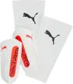 Щитки футбольні Puma ULTRA LIGHT SLEEVE біло-червоні 030989-01