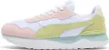 Кроссовки женские Puma R78 VOYAGE EUCALYPTUS бело-персиково-салатовые 402216-02