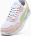 Кроссовки женские Puma R78 VOYAGE EUCALYPTUS бело-персиково-салатовые 402216-02