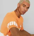Футболка Puma POWER COLORBLOCK оранжево-біла 673321-46