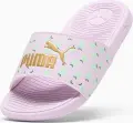 Шльопанці дитячі Puma COOL CAT 2.0 LEMON бузково-лаймові 395657-01