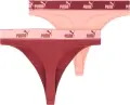 Труси (стрінги) жіночі Puma STRING 3P персикові, червоні (3 штуки) 935337-02