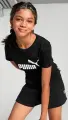 Футболка підліткова Puma ESSENTIALS LOGO чорна 587029-01