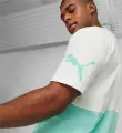 Футболка Puma POWER COLORBLOCK бірюзово-біла 673321-77