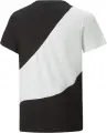 Футболка подростковая Puma POWER CAT черно-белая 674231-01