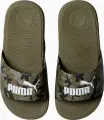Шльопанці дитячі Puma COOL CAT 2.0 CAMO оливкові 390891-01