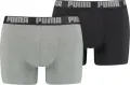Трусы (боксерки) Puma BASIC MEN'S BOXERS 2PACK серые, черные (2 штуки) 906823-05