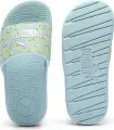 Шльопанці дитячі Puma COOL CAT 2.0 LEMON бірюзово-лимонні 395655-02