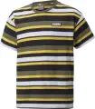 Футболка підліткова Puma ALPHA STRIPED оливково-чорно-жовта 847293-32