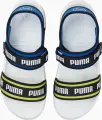 Сандалі жіночі Puma SOFTRIDE SIGNATURE синьо-лаймово-чорно-білі 384128-04