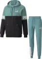 Спортивний костюм Puma POWER COLORBLOCK зелено-чорний 670496-50__670425-50