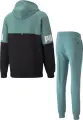 Спортивний костюм Puma POWER COLORBLOCK зелено-чорний 670496-50__670425-50