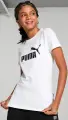Футболка підліткова Puma ESSENTIALS LOGO біла 587029-02