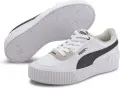 Кроссовки женские Puma CARINA LIFT бело-черно-бежевые 37303102