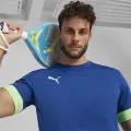 Футболка для тенісу Puma INDIVIDUAL PADEL синьо-салатова 939177-22