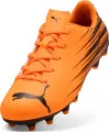 Бутсы детские Puma ATTACANTO II FG/AG JR оранжево-черные 108496-04